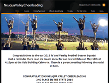 Tablet Screenshot of neuquacheerleading.com